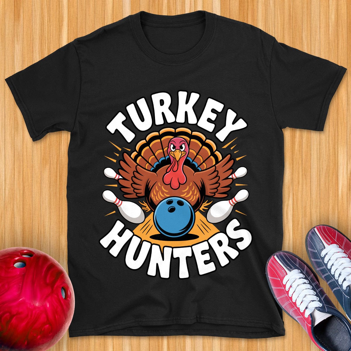 Turkey Hunters Bowling T-Shirt