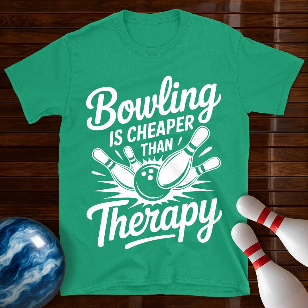 Bowling Is Cheaper Than Therapy Bowling Tee
