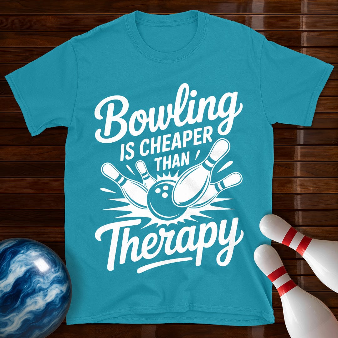 Bowling Is Cheaper Than Therapy Bowling Tee