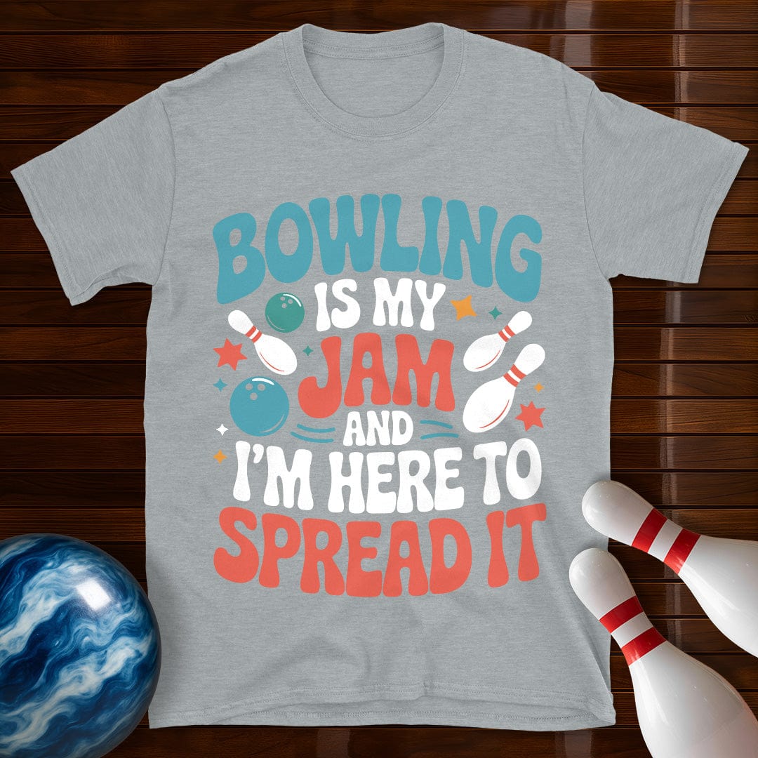 Bowling Is My Jam Funny Bowling T-Shirt