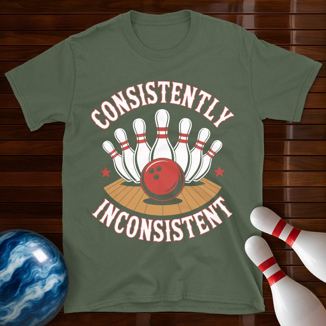 Consistently Inconsistent Bowling Funny Bowling Shirt