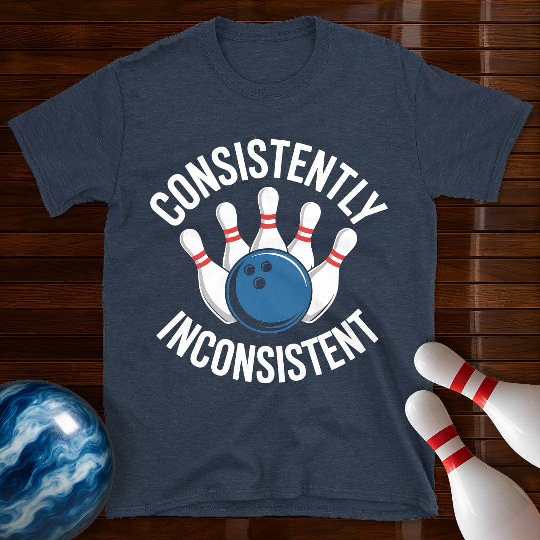 Consistently Inconsistent Bowling Funny Bowling Tee