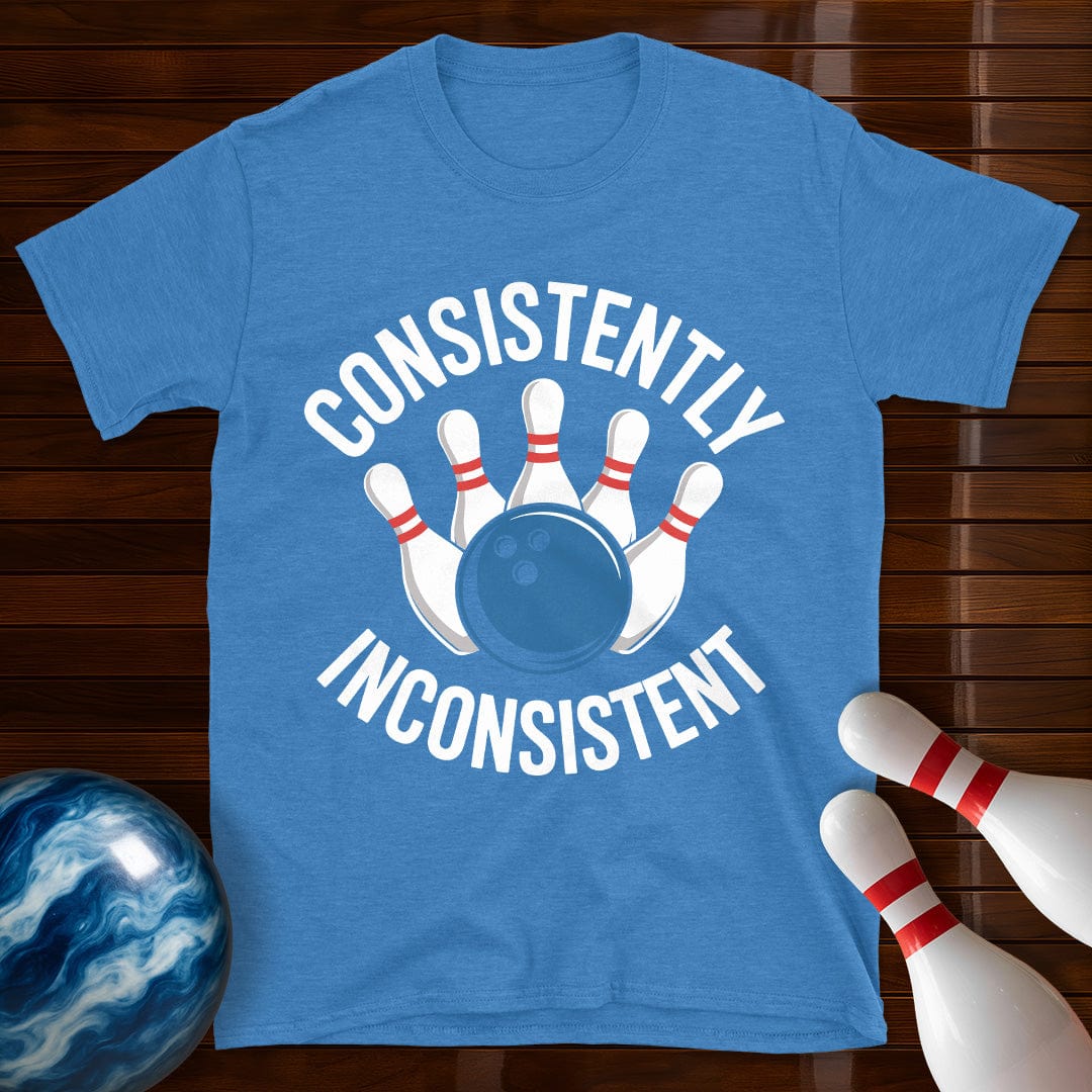 Consistently Inconsistent Bowling Funny Bowling Tee