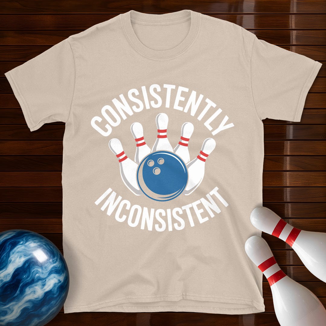 Consistently Inconsistent Bowling Funny Bowling Tee