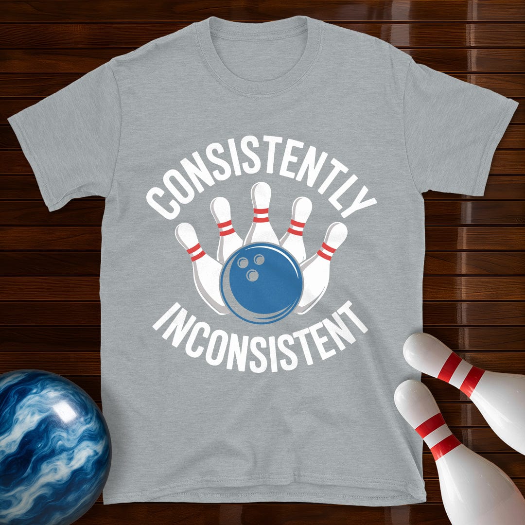 Consistently Inconsistent Bowling Funny Bowling Tee