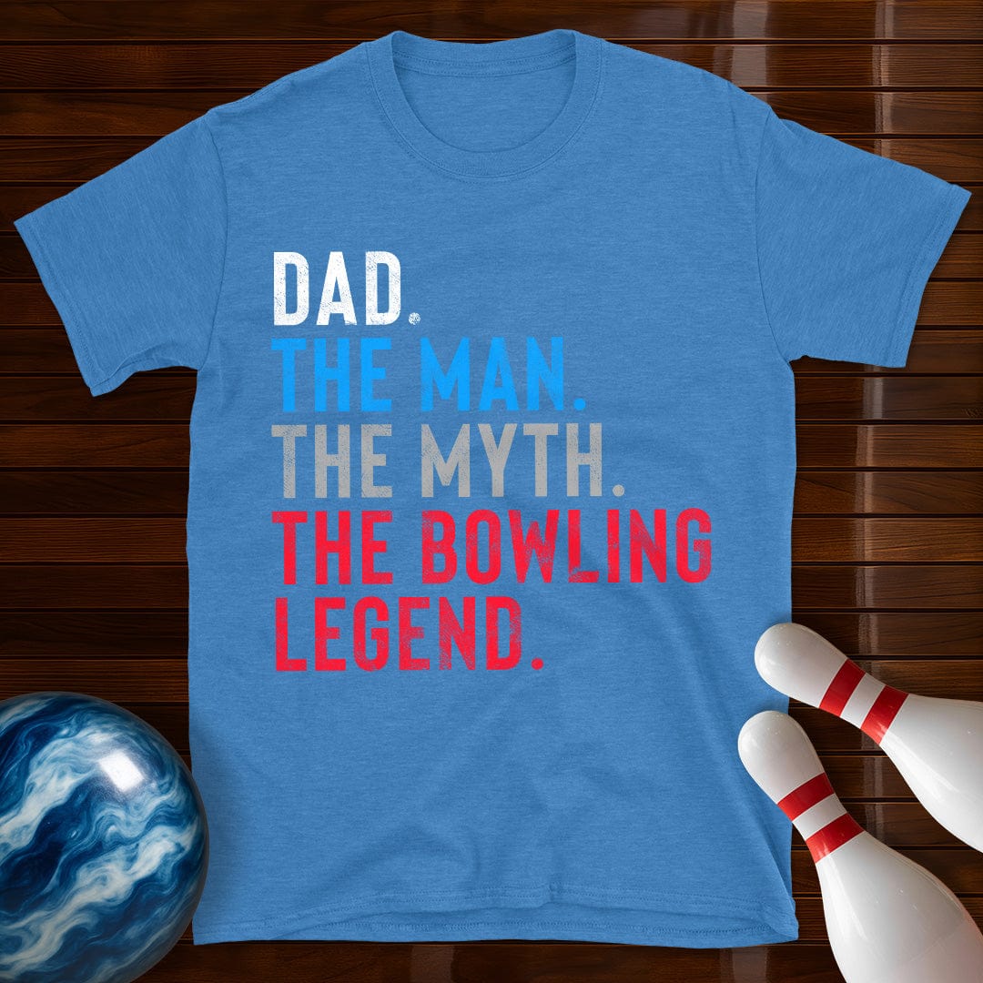 Dad The Man The Myth Bowling Legend T-Shirt