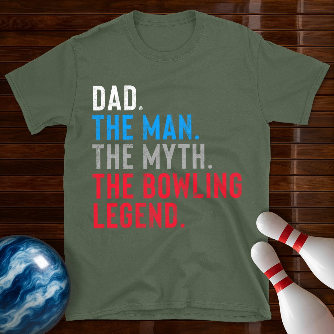 Dad The Man The Myth Bowling Legend T-Shirt