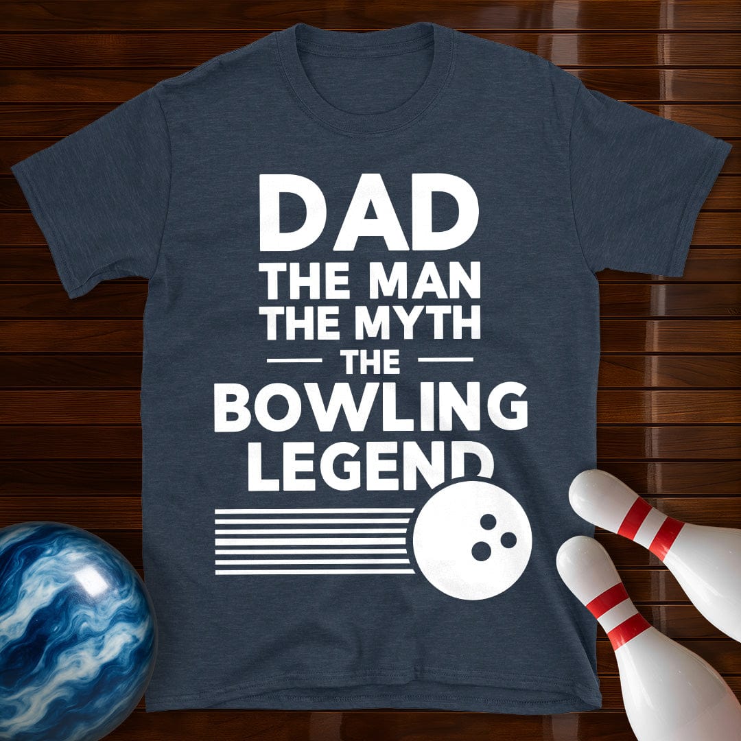 Dad The Man The Myth Bowling T-Shirt