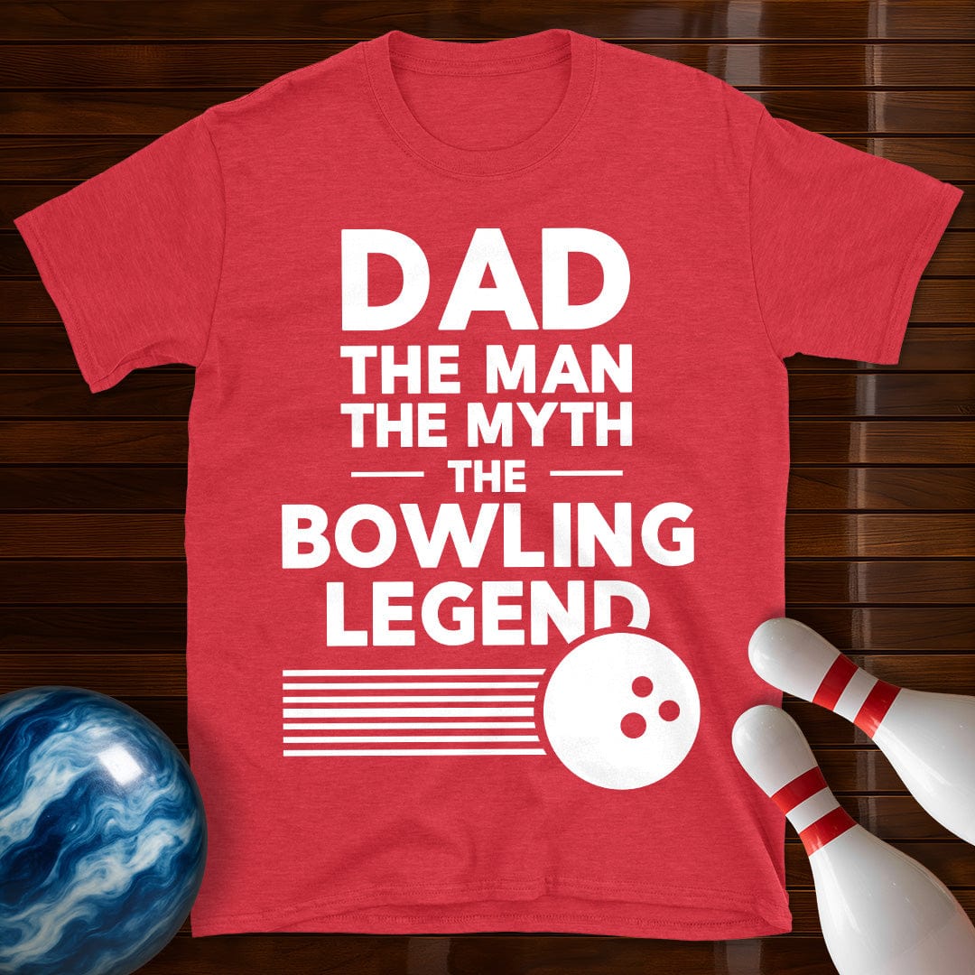 Dad The Man The Myth Bowling T-Shirt