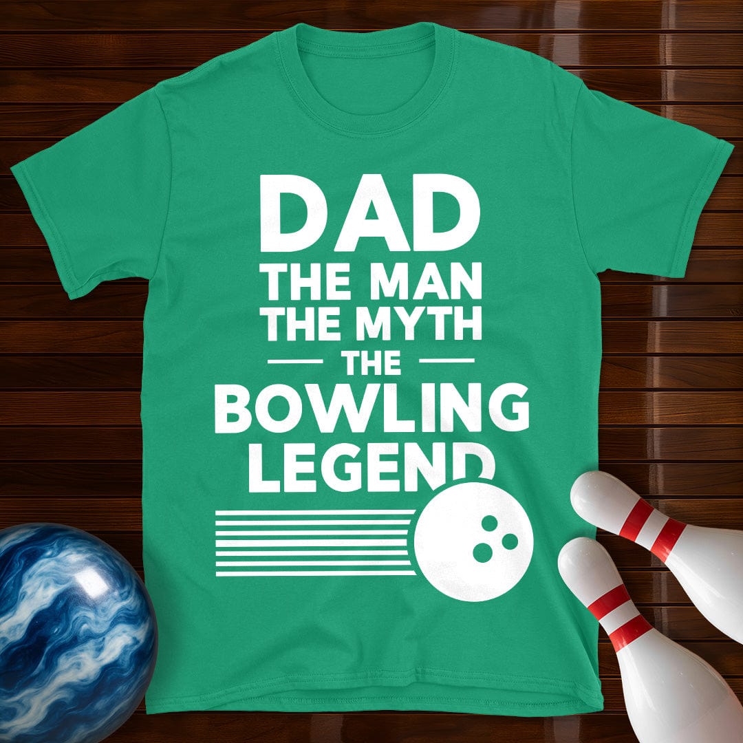 Dad The Man The Myth Bowling T-Shirt
