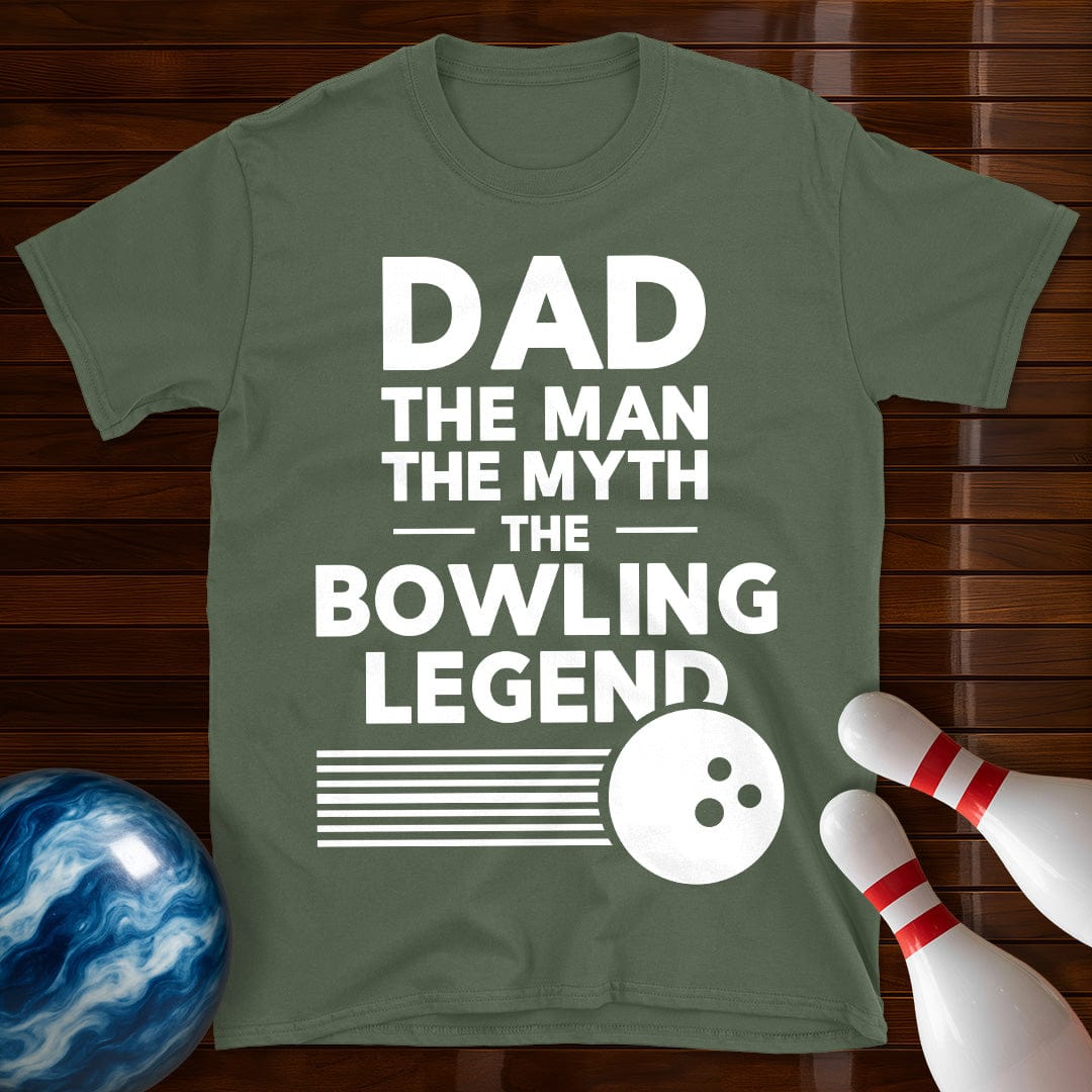 Dad The Man The Myth Bowling T-Shirt