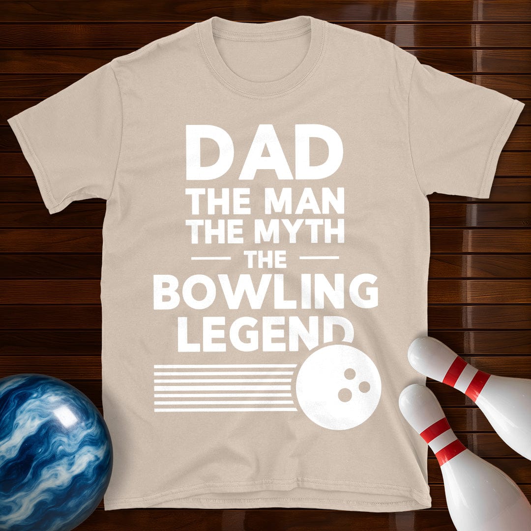 Dad The Man The Myth Bowling T-Shirt