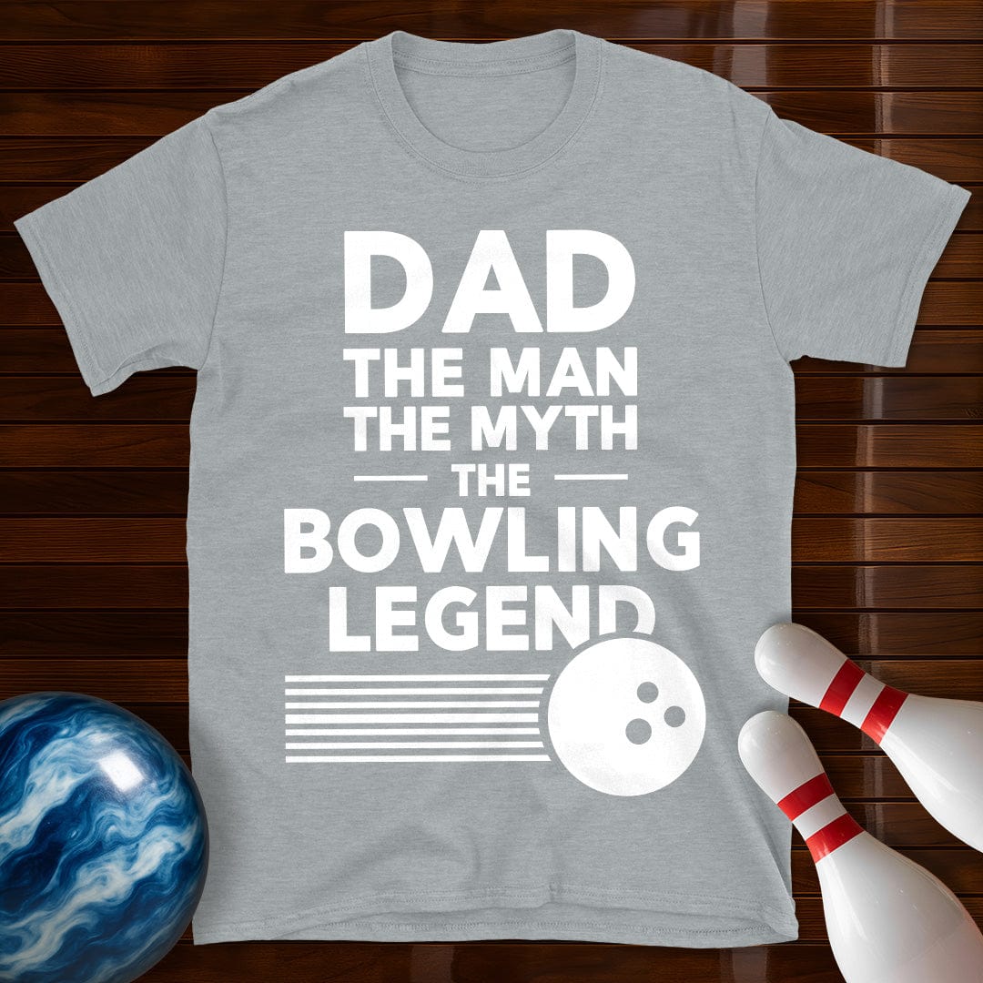 Dad The Man The Myth Bowling T-Shirt