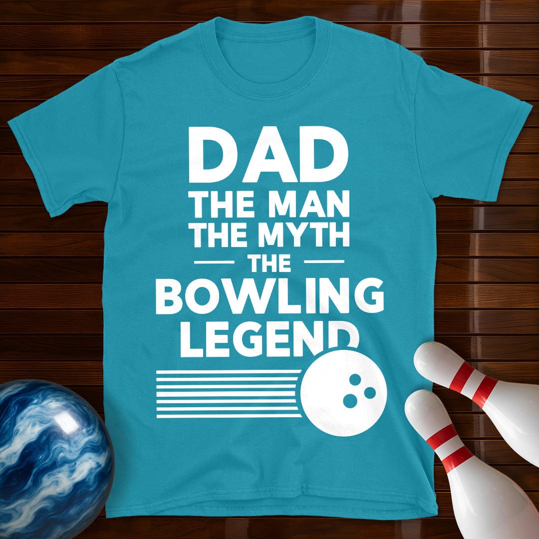 Dad The Man The Myth Bowling T-Shirt