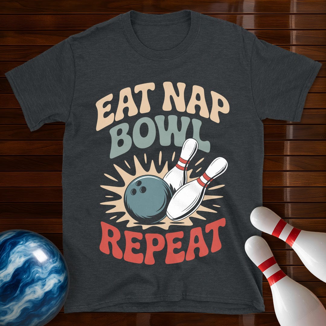 Eat Nap Bowl Repeat Shirt