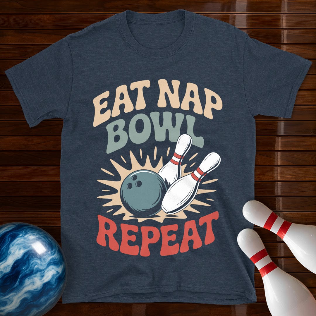 Eat Nap Bowl Repeat Shirt