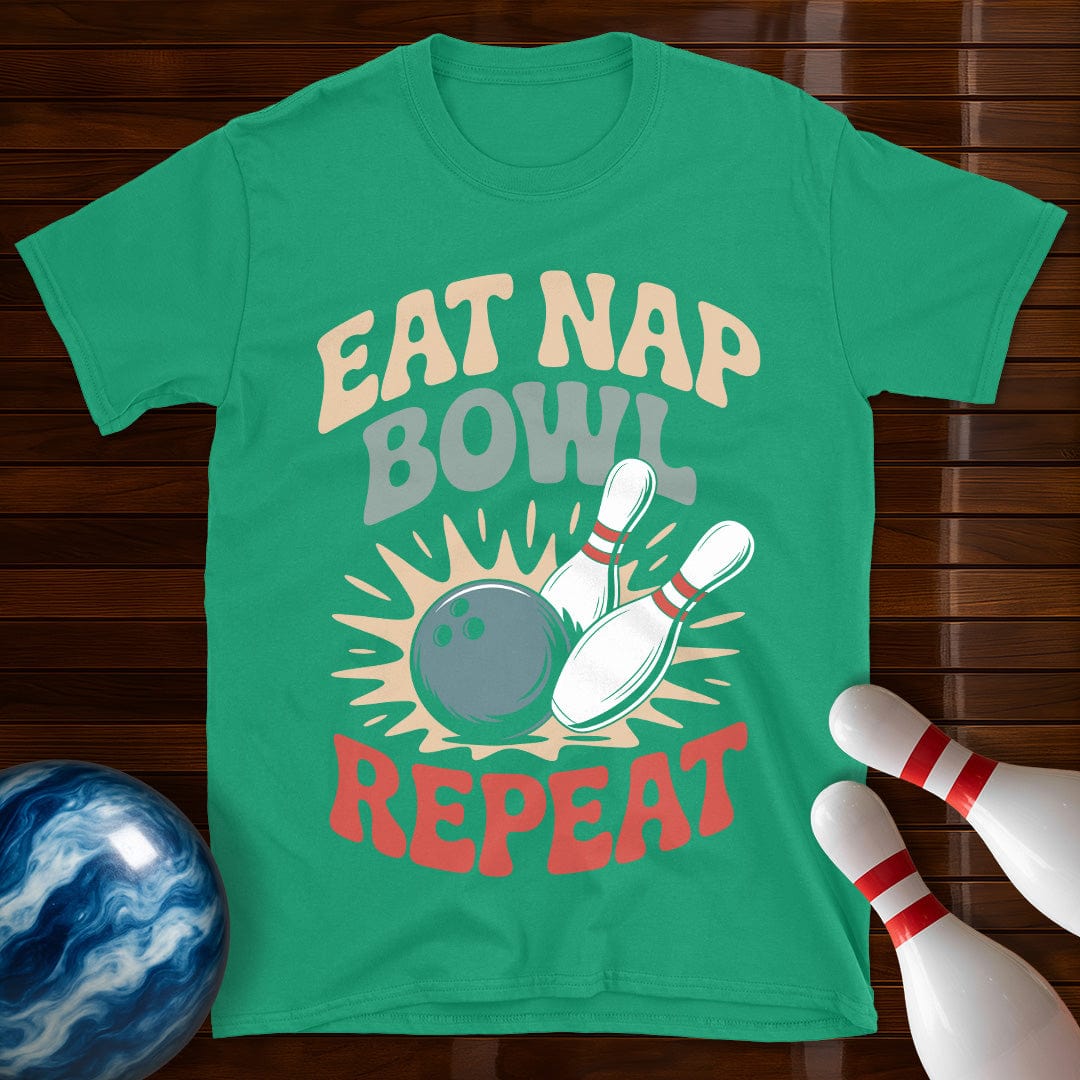 Eat Nap Bowl Repeat Shirt