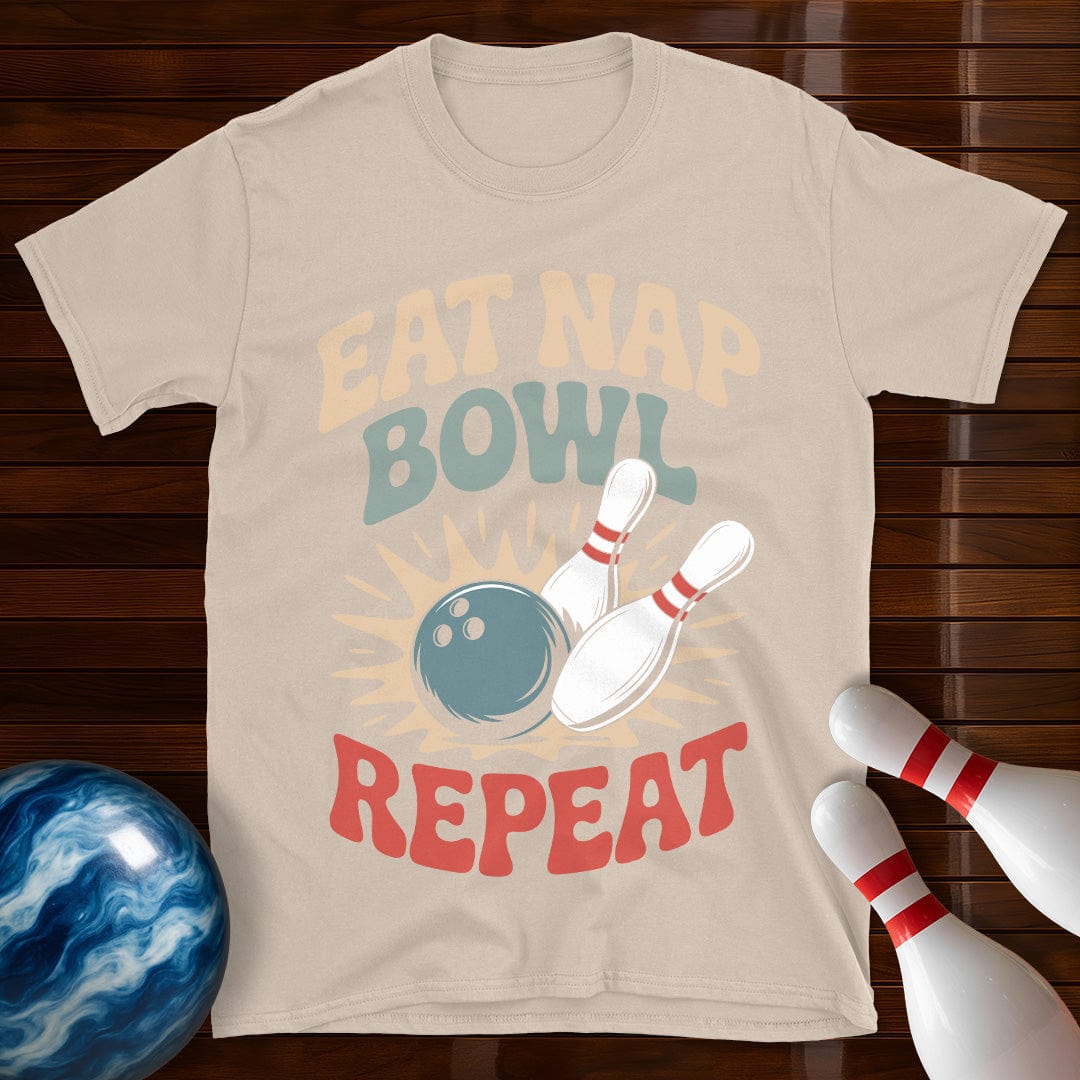 Eat Nap Bowl Repeat Shirt