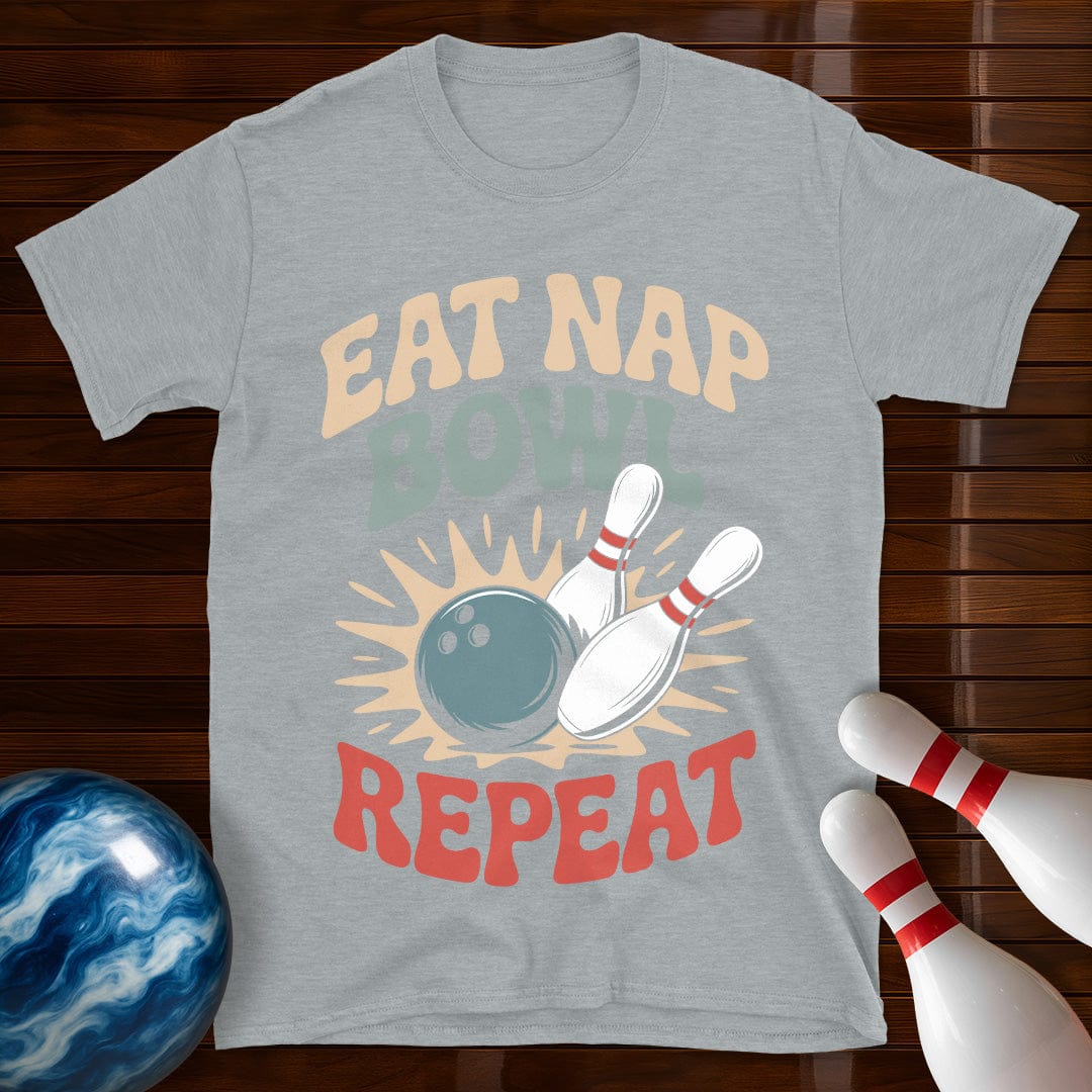 Eat Nap Bowl Repeat Shirt