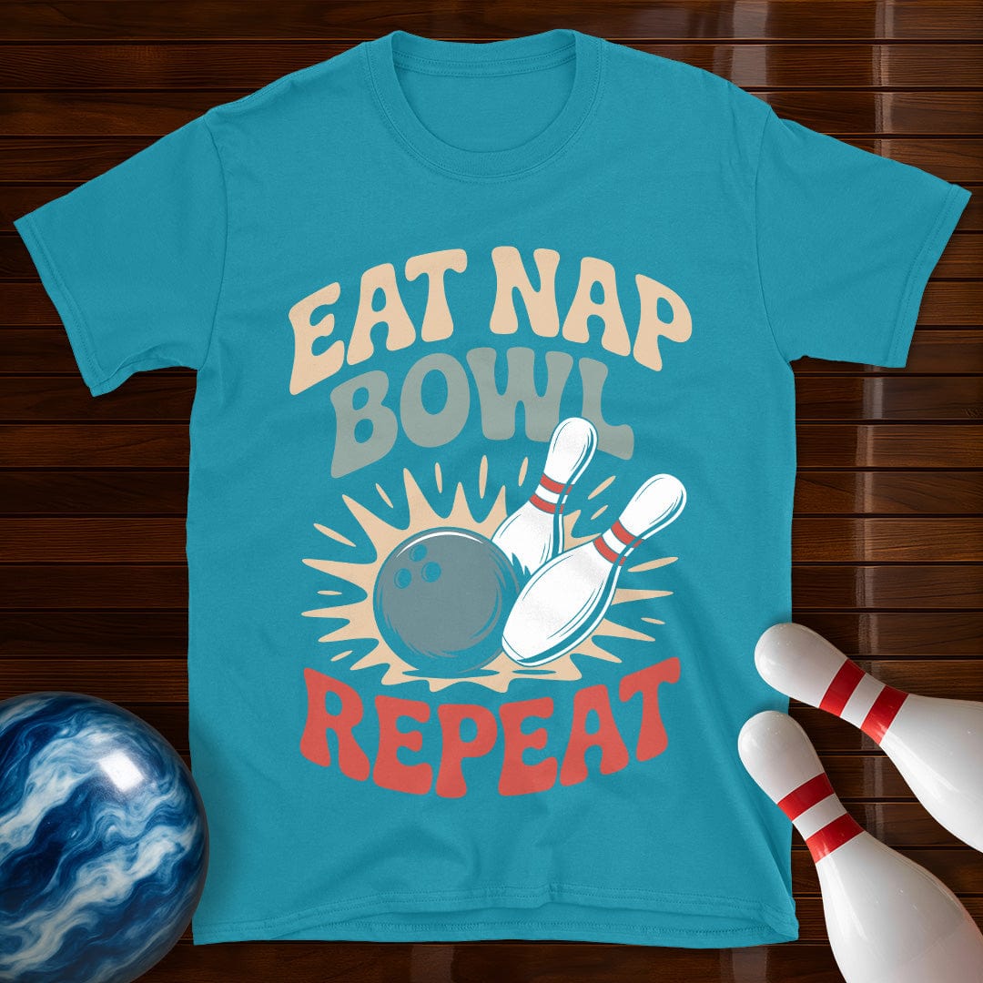 Eat Nap Bowl Repeat Shirt