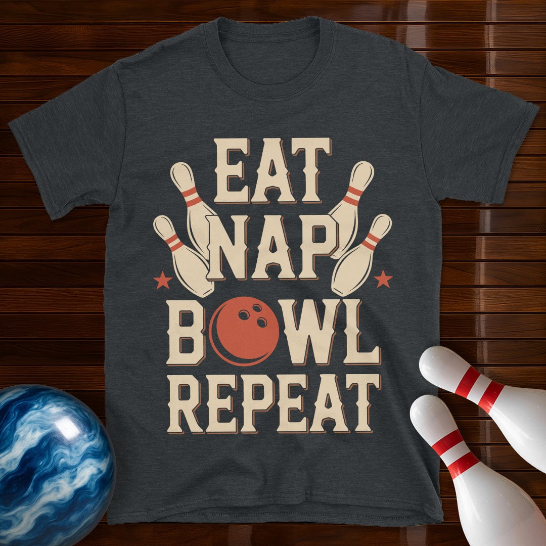 Eat Nap Bowl Repeat T-Shirt
