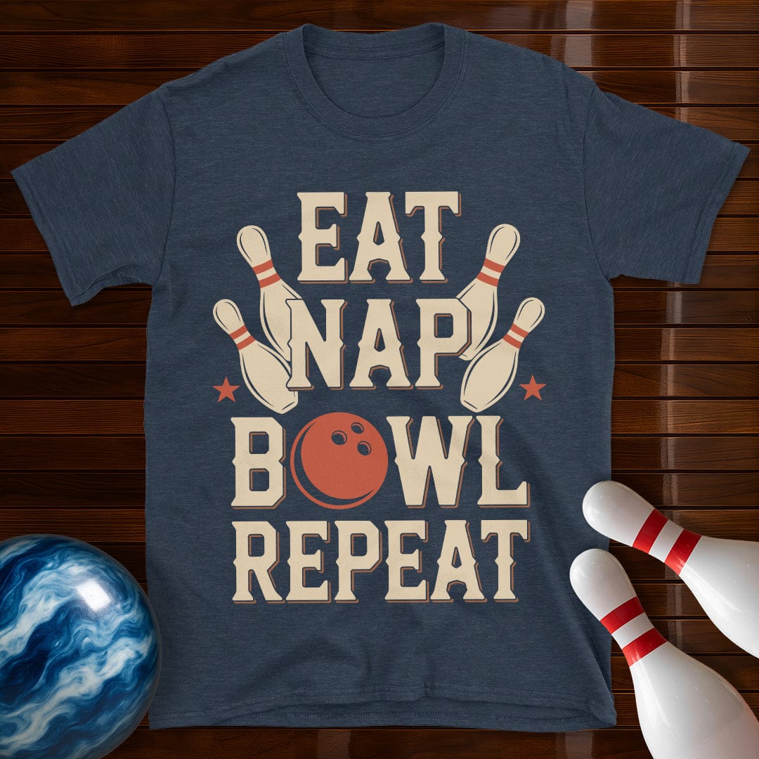 Eat Nap Bowl Repeat T-Shirt