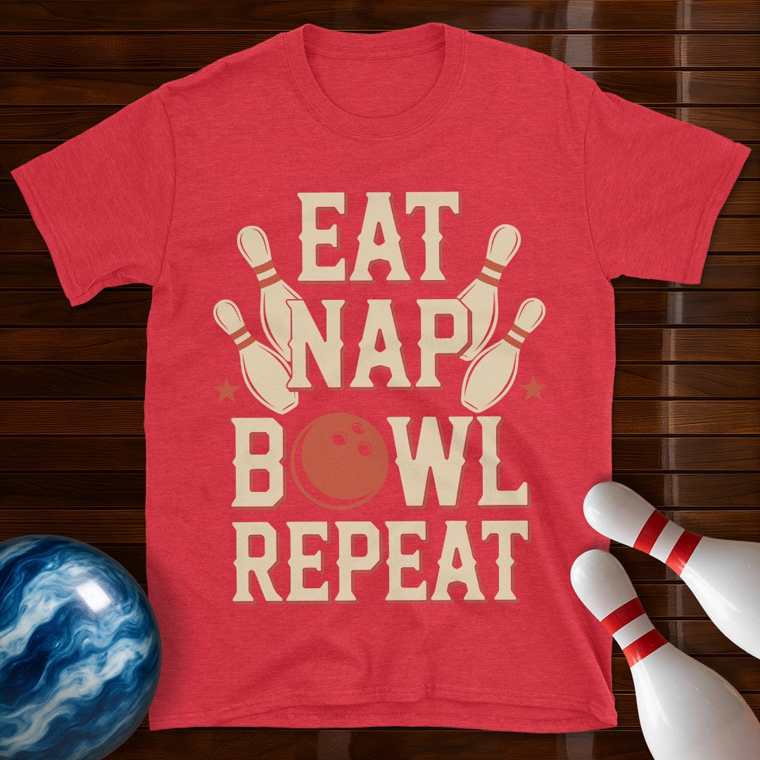 Eat Nap Bowl Repeat T-Shirt