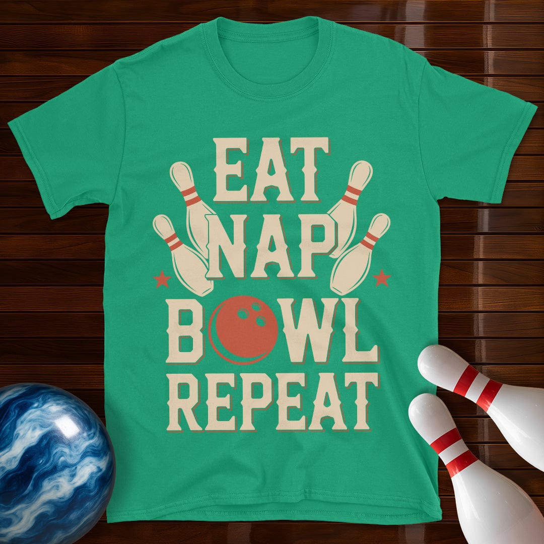 Eat Nap Bowl Repeat T-Shirt