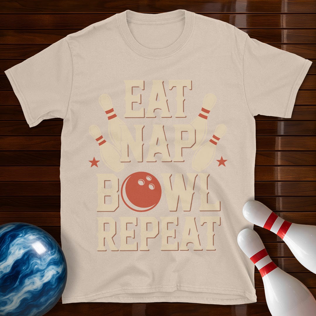Eat Nap Bowl Repeat T-Shirt