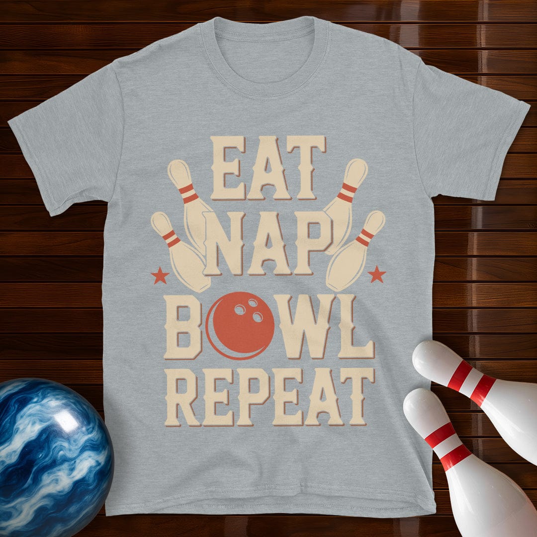 Eat Nap Bowl Repeat T-Shirt