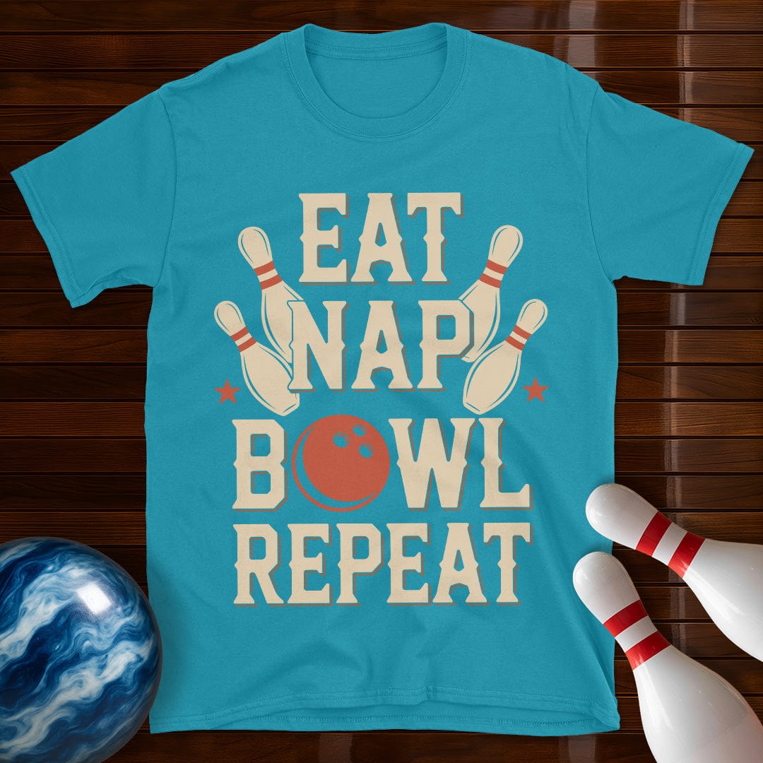 Eat Nap Bowl Repeat T-Shirt