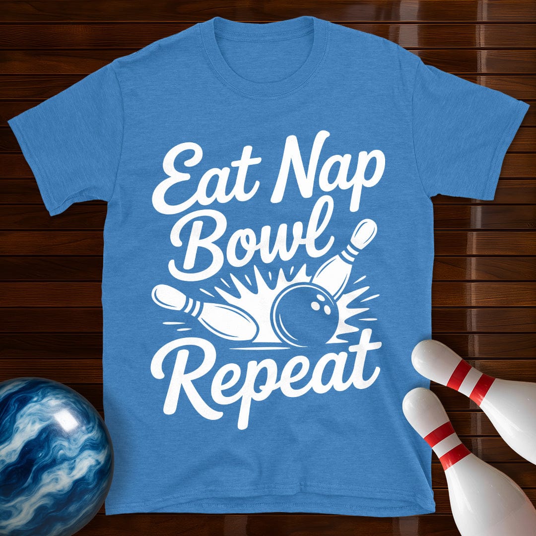 Eat Nap Bowl Repeat Tee