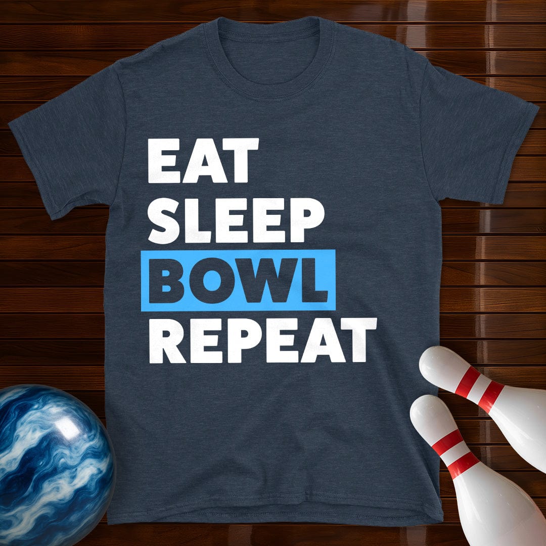 Eat Sleep Bowl Repeat Bowling T-Shirt