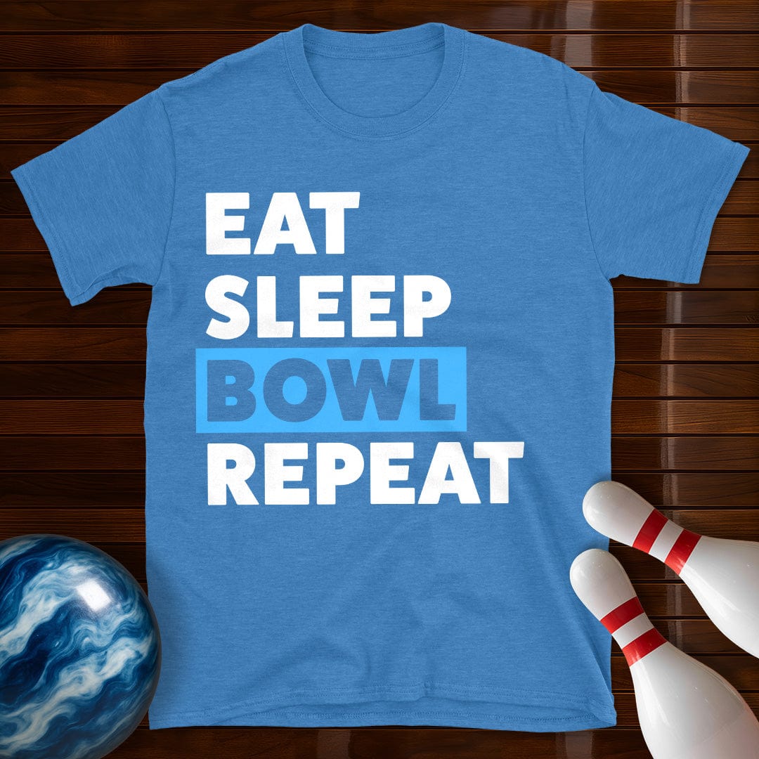 Eat Sleep Bowl Repeat Bowling T-Shirt