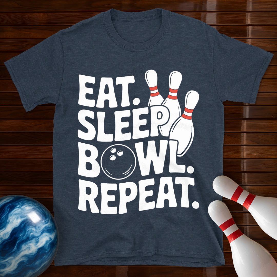 Eat Sleep Bowl Repeat T-Shirt
