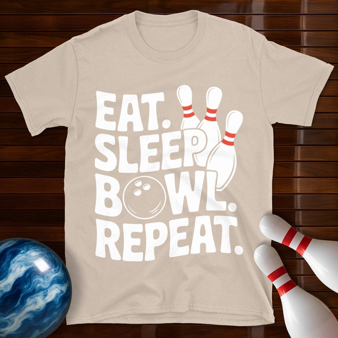 Eat Sleep Bowl Repeat T-Shirt