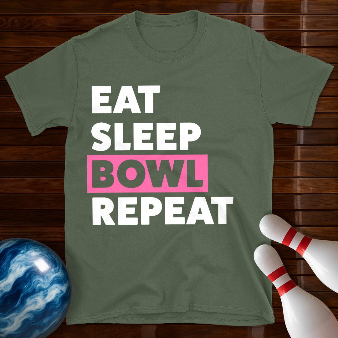 Eat Sleep Bowl Repeat Women's T-Shirt