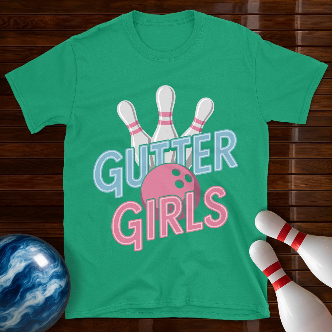 Gutter Girls Cute Women's Bowling T-Shirt