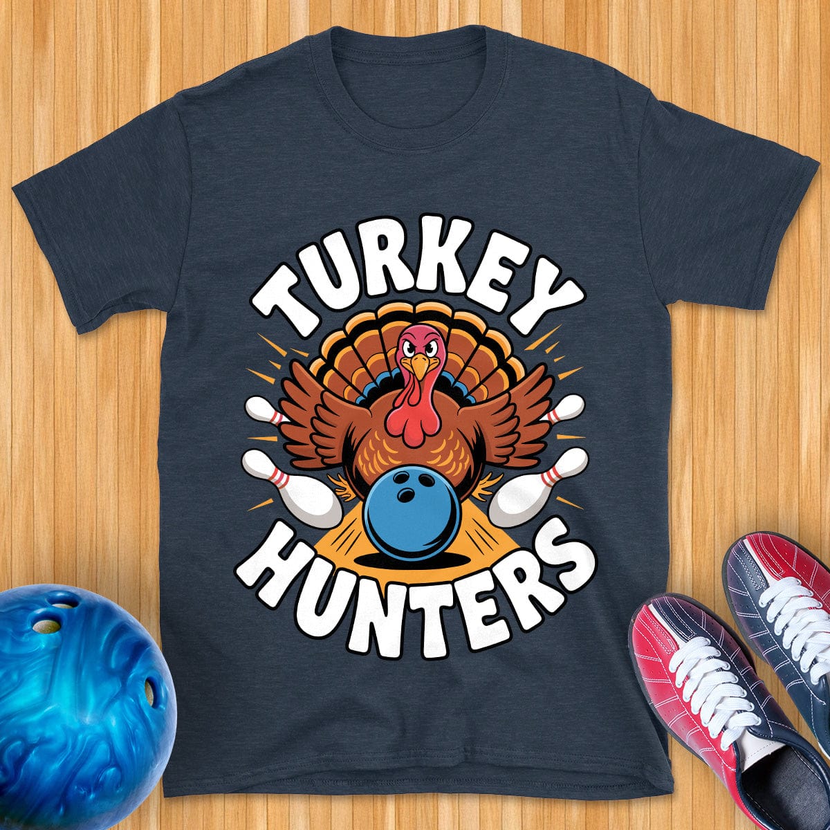 Turkey Hunters Bowling T-Shirt