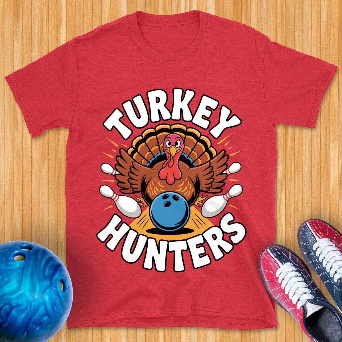 Turkey Hunters Bowling T-Shirt