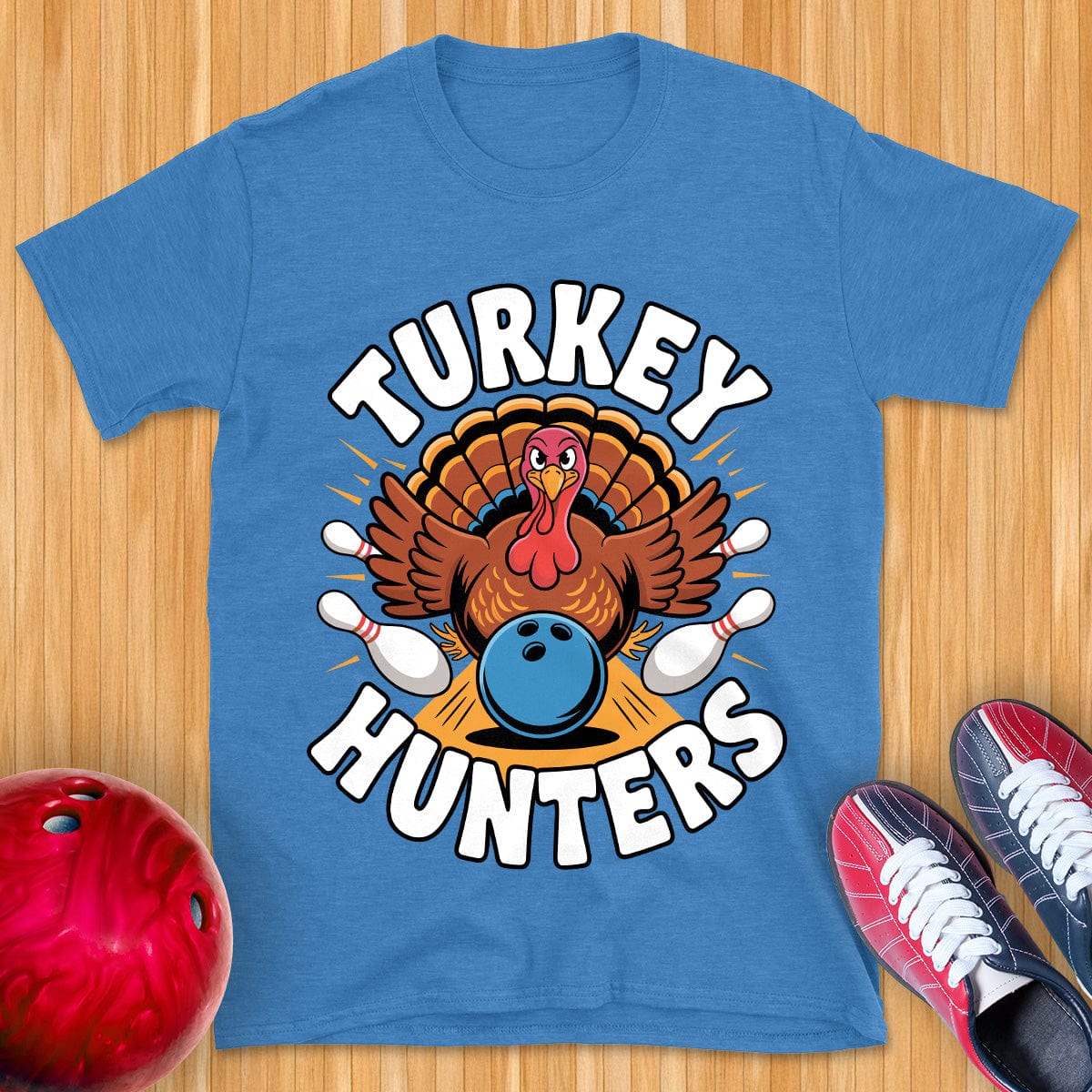 Turkey Hunters Bowling T-Shirt