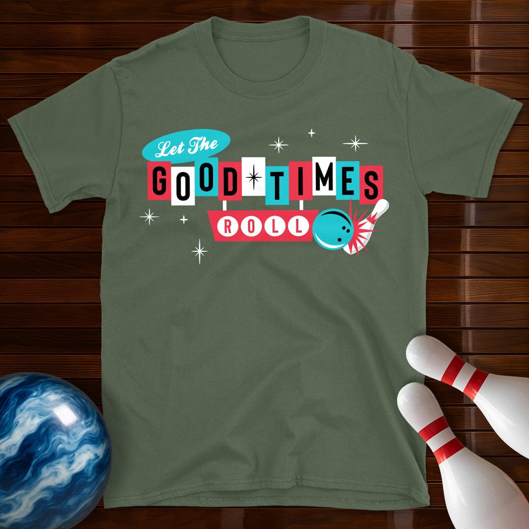 Let The Good Times Roll Vintage Bowling T-Shirt