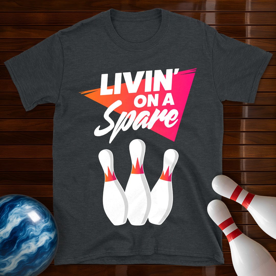 Livin' On A Spare Retro Bowling T-Shirt