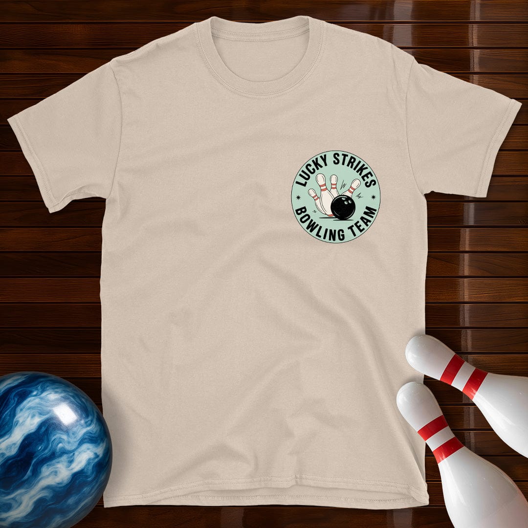 Lucky Strikes Bowling Badge T-Shirt