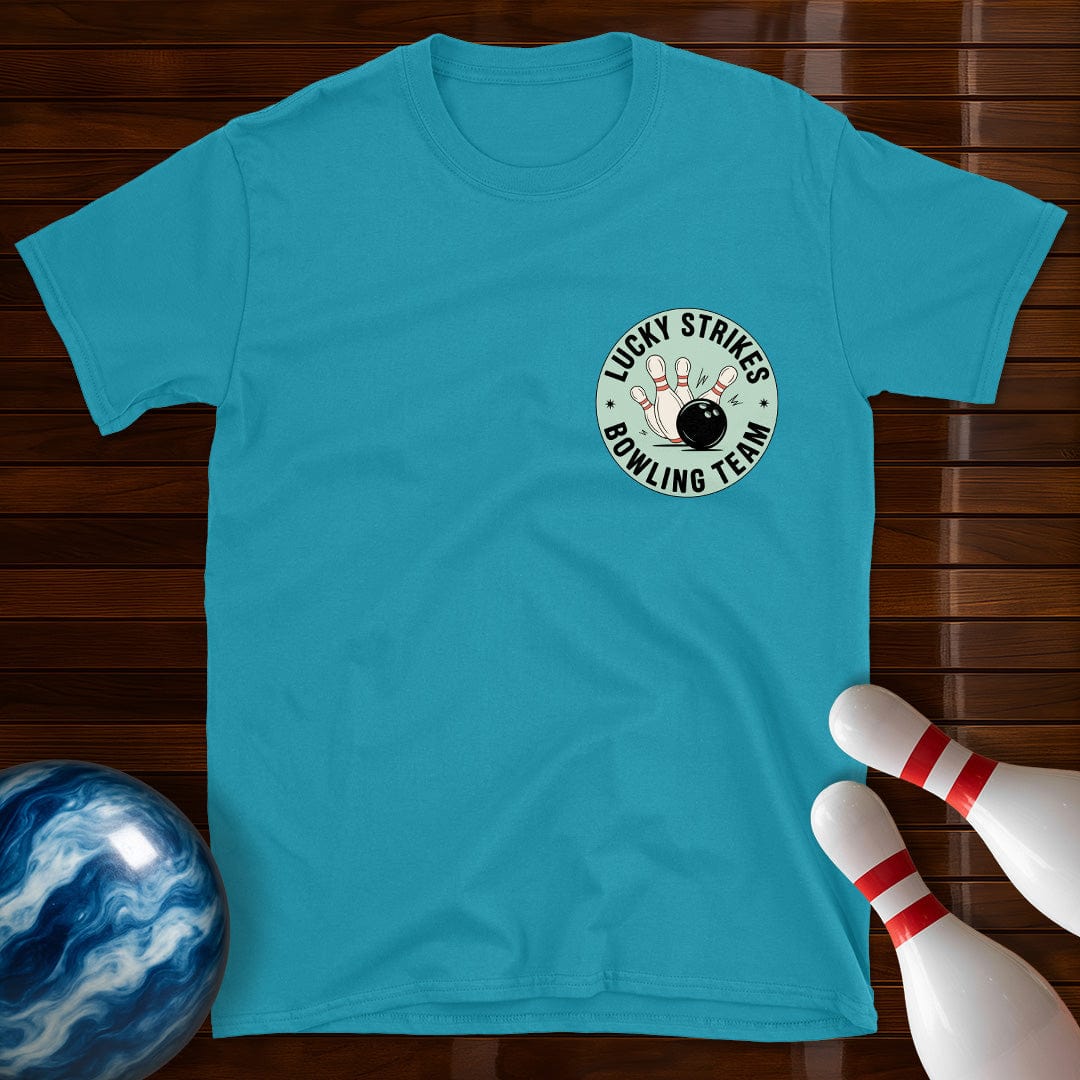 Lucky Strikes Bowling Badge T-Shirt