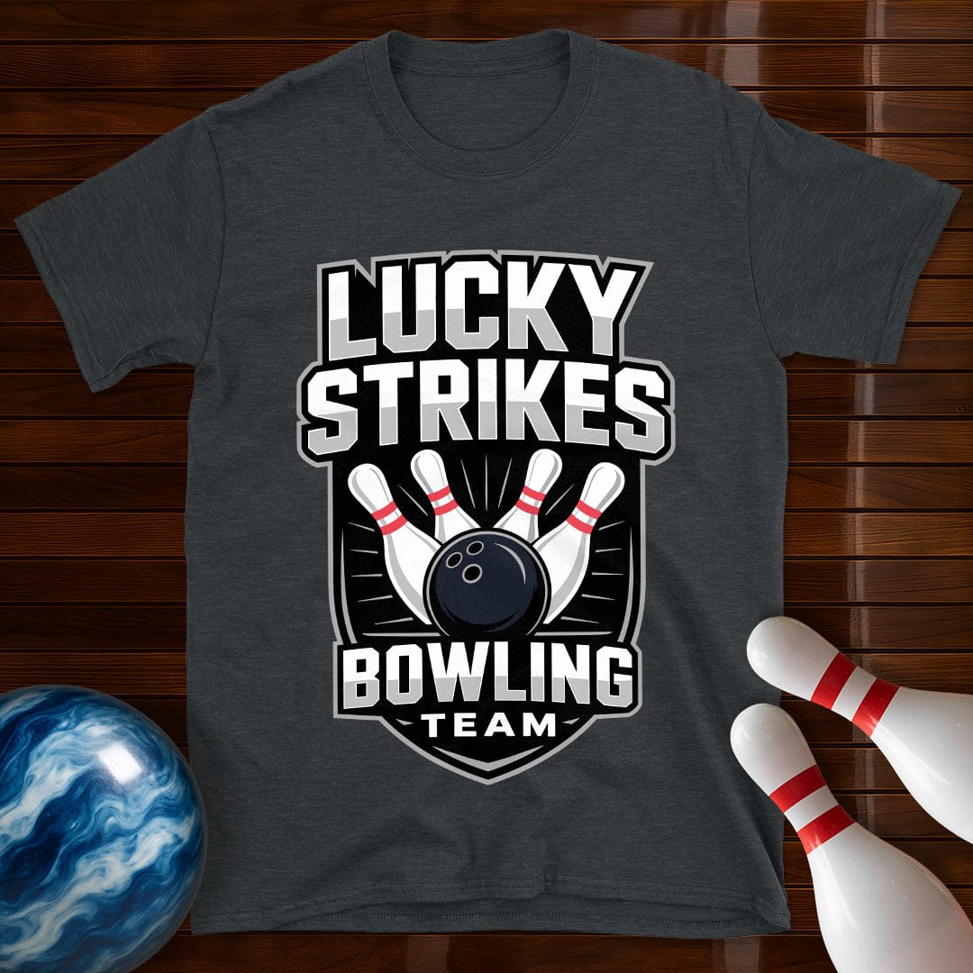 Lucky Strikes Men's Bowling Team T-Shirt
