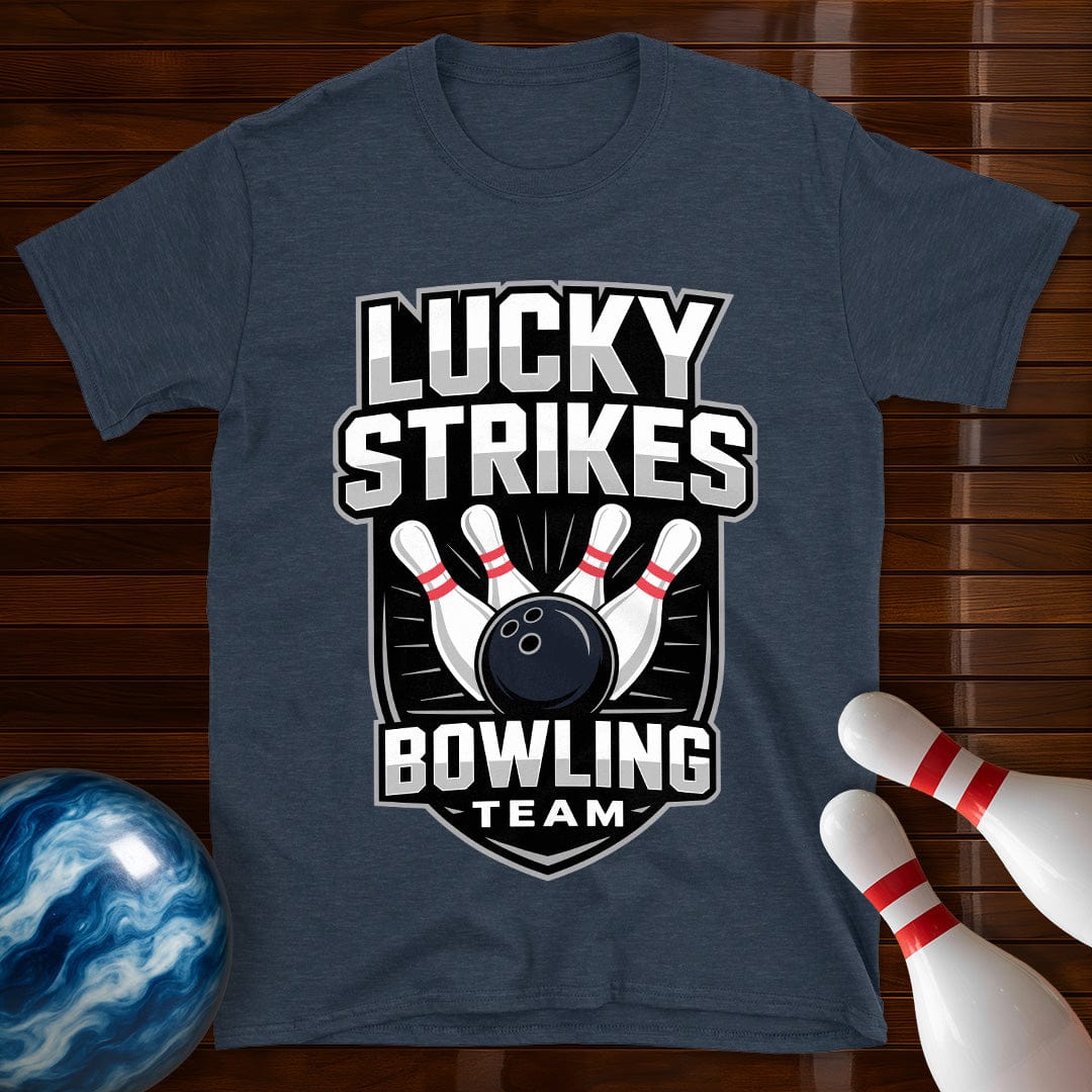 Lucky Strikes Men's Bowling Team T-Shirt