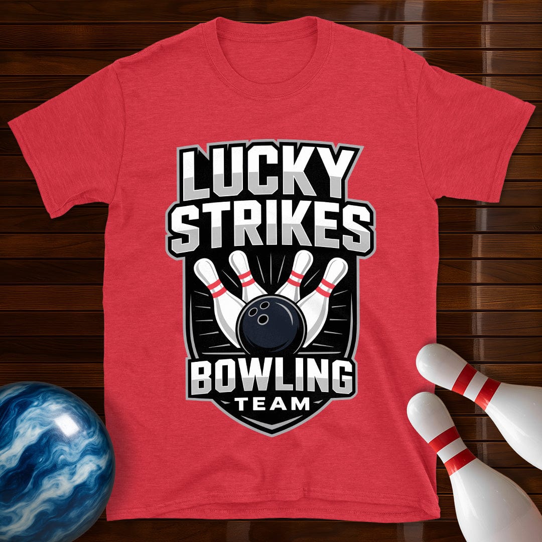Lucky Strikes Men's Bowling Team T-Shirt