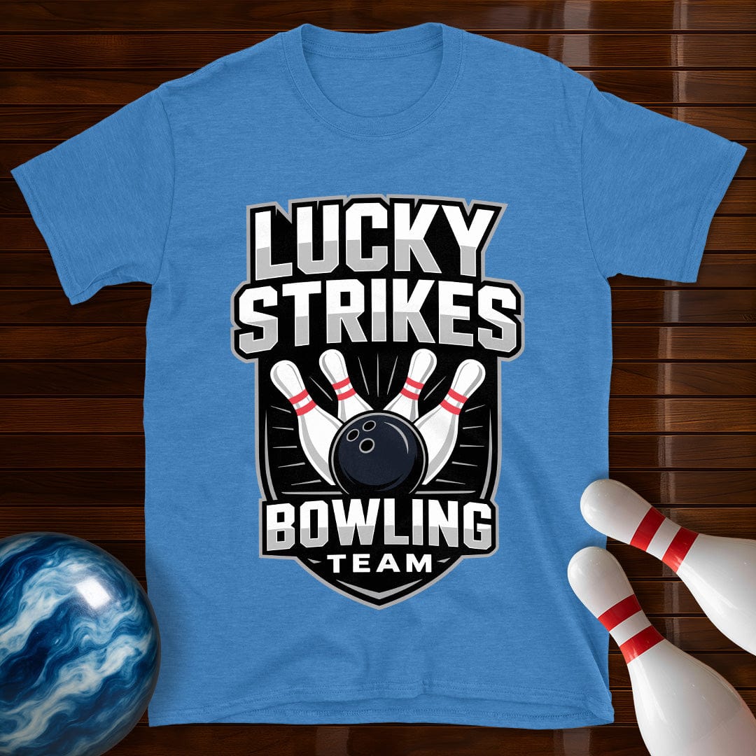 Lucky Strikes Men's Bowling Team T-Shirt
