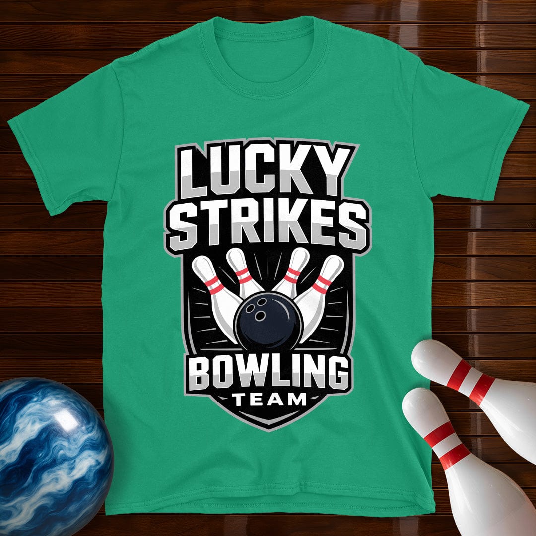 Lucky Strikes Men's Bowling Team T-Shirt